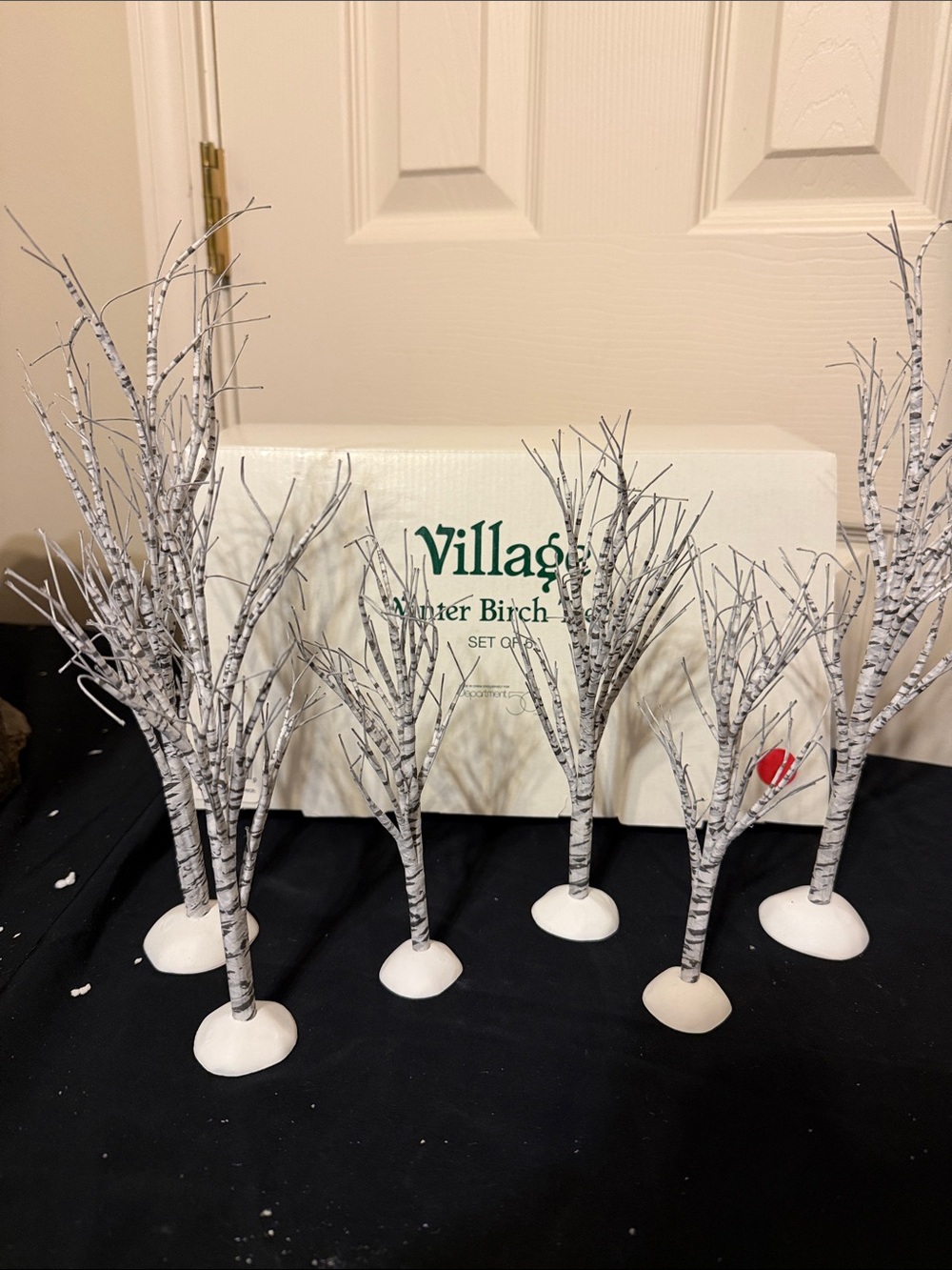 villager White Birch Mini Tree Set - Winter Decor